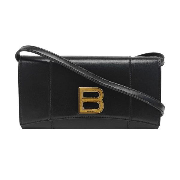 Hourglass Small Calfskin Black