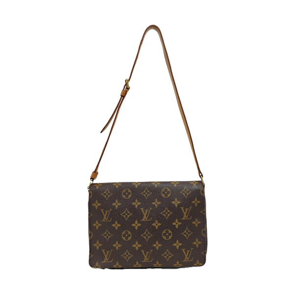 MUSETTE TANGO Monogram Coated Canvas Brown