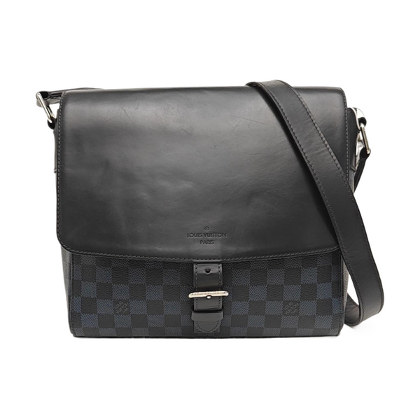 NEWPORT PM Damier Coated Canvas Blue