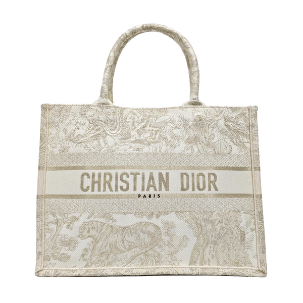 Book Tote Medium Canvas White