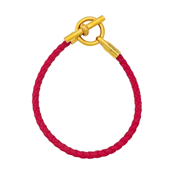 Glenan Leather Red Bracelet
