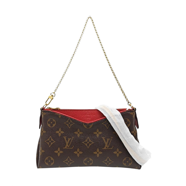 PALLAS BB Monogram Coated Canvas Brown