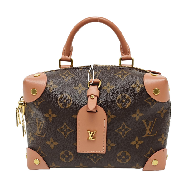 PETITE MALLE Monogram Coated Canvas Brown