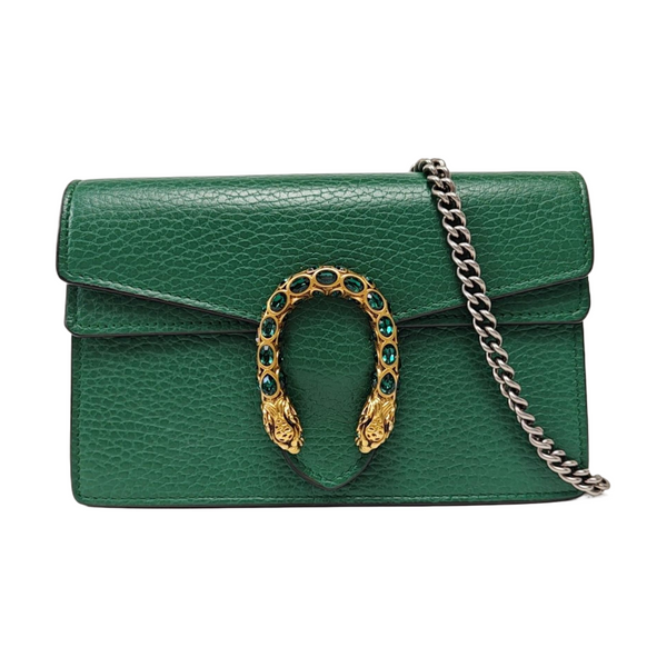 Dionysus Super Mini Calfskin Green