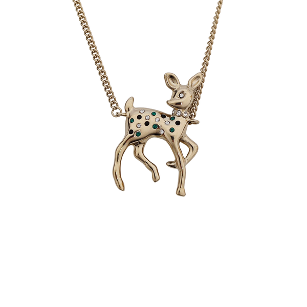 CC Logo Metal Gold Necklace