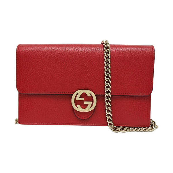 Calfskin Shoulder Bag Red