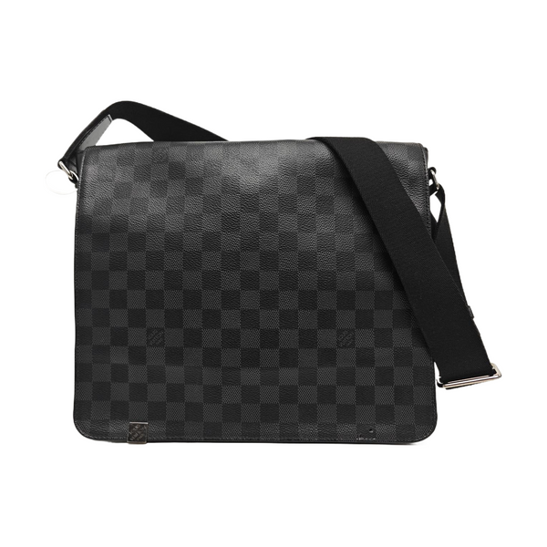 DISTRICT MM Damier Graphite Coated Canvas Gray