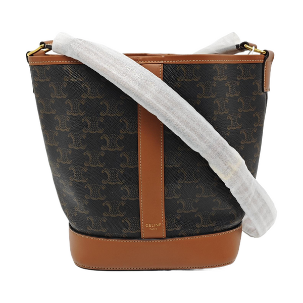 TRIOMPHE CANVAS Small Coated Canvas Brown