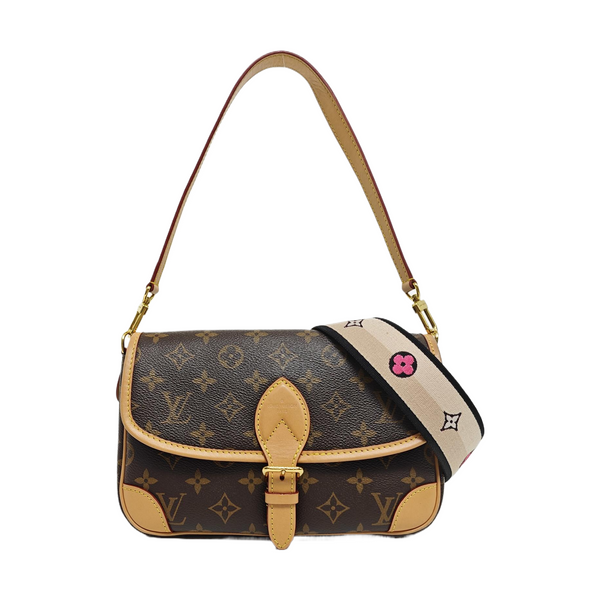 DIANE Monogram Coated Canvas Brown