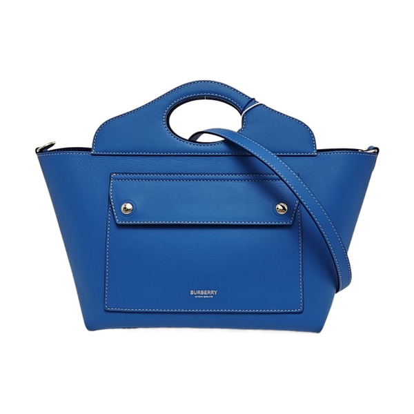 Calfskin Tote Bag Mini Blue