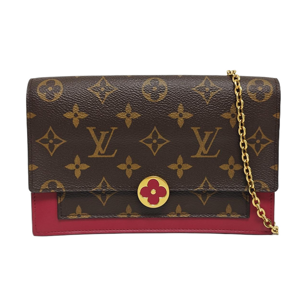 FLORE Monogram Coated Canvas Brown