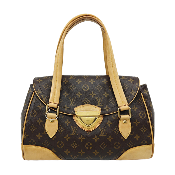 BEVERLY GM Monogram Coated Canvas Brown