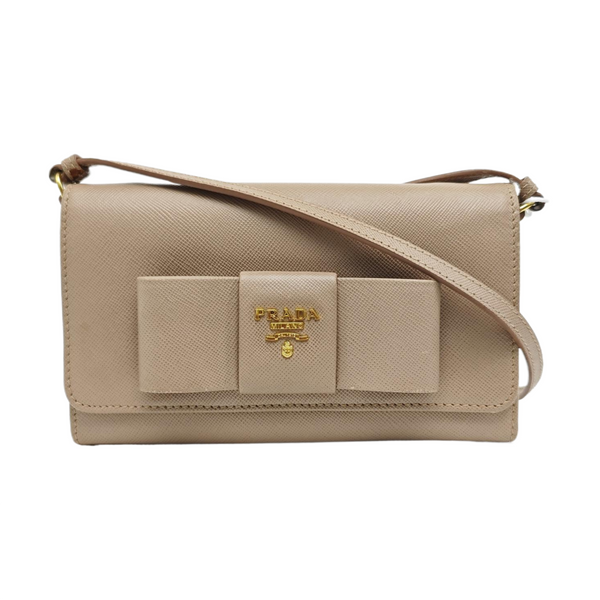 Fiocco Bow Calfskin Pink