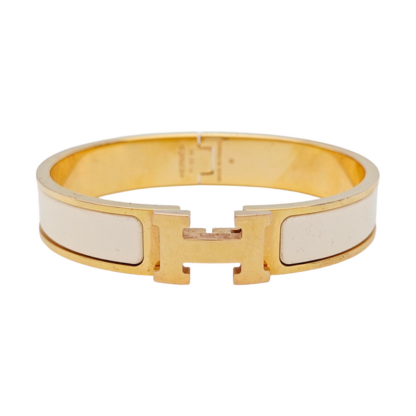 Clic H Metal Rose Gold Bangle