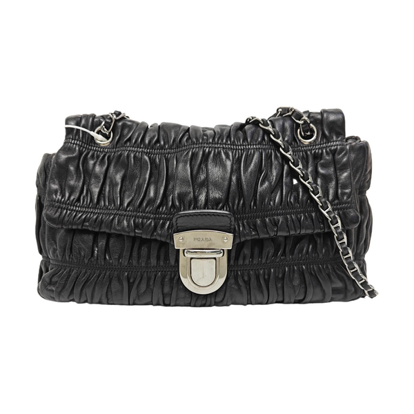 Lambskin Crossbody Bag Black