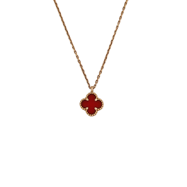 Sweet Alhambra 18k Rose Gold Necklace