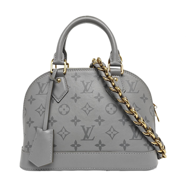 ALMA BB Monogram Calfskin Gray