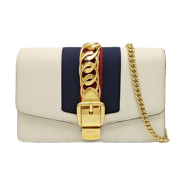 Sylvie Super Mini Calfskin White