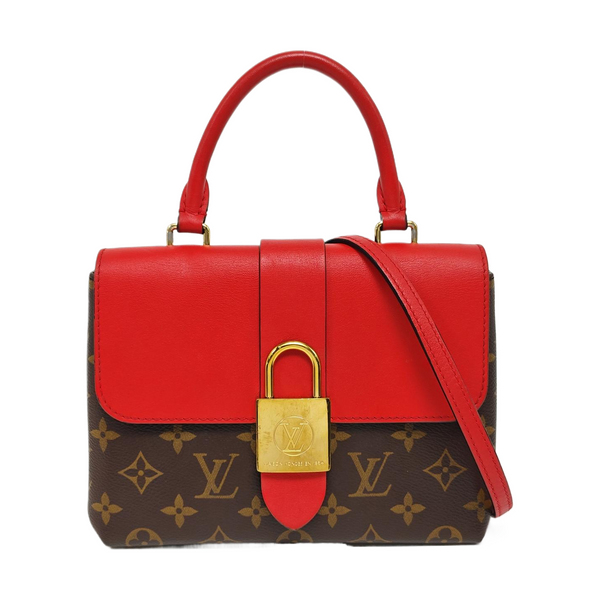 LOCKY BB Monogram Coated Canvas Red