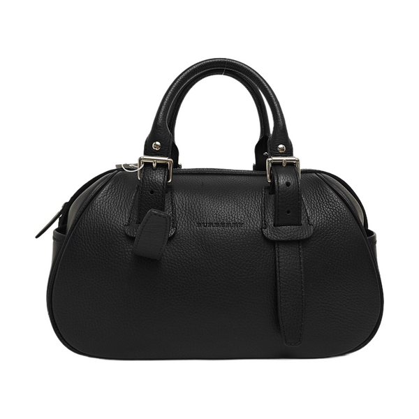Calfskin Top Handle Bag Black
