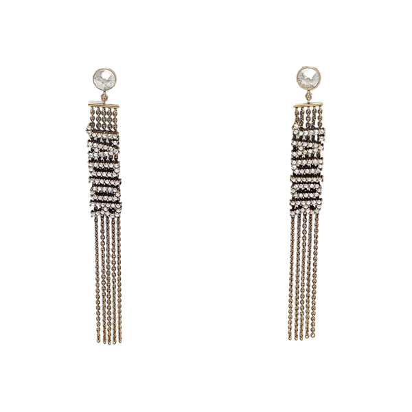 J'adior Metal Gold Stud Earrings