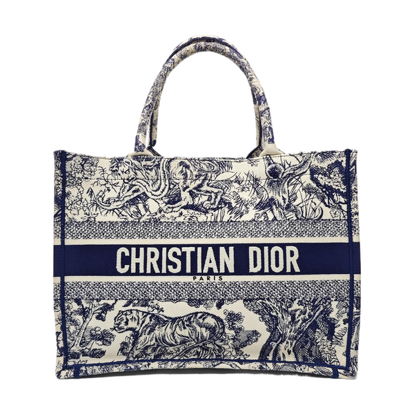 Book Tote Medium Canvas Blue