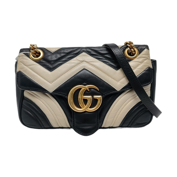 Authenticated pre-owned GG Marmont Medium Quilted Calfskin Multicolor - Crossbody Bag at Looply