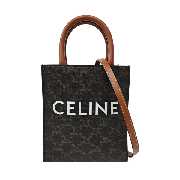 CABAS CELINE Mini Coated Canvas Brown
