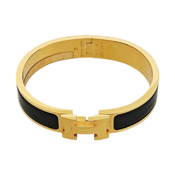 Clic H Metal Gold Bangle