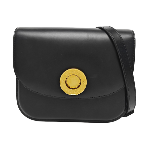 Calfskin Shoulder Bag Medium Black