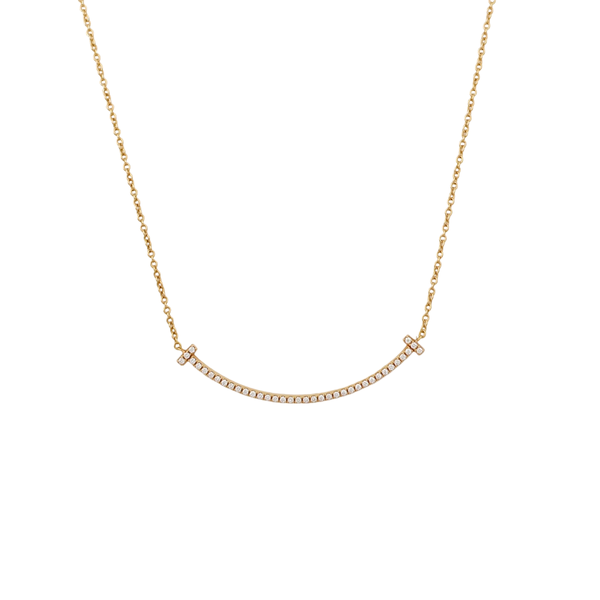 Tiffany T 18k Rose Gold Necklace