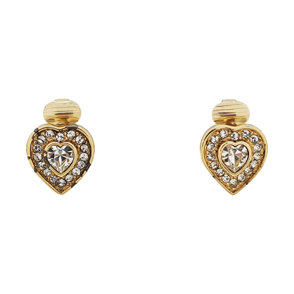 Metal Gold Clip On Earrings