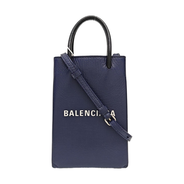 Calfskin Shoulder Bag Blue