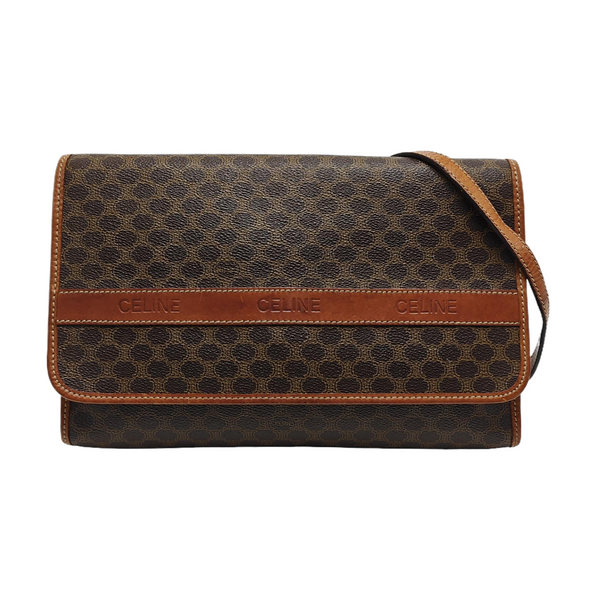 TRIOMPHE ROUND Coated Canvas Brown