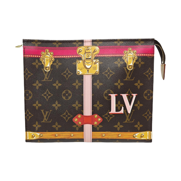 TOILET POCKET 26 Monogram Coated Canvas Brown