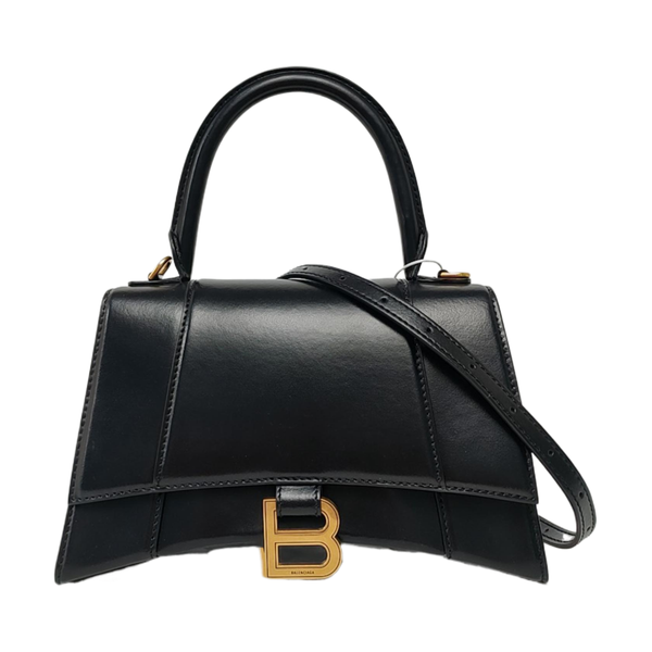 Hourglass S Calfskin Black