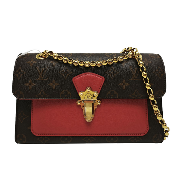 VICTOIRE Monogram Coated Canvas Brown