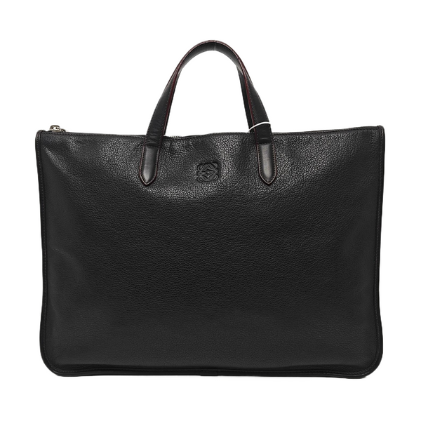 Calfskin Top Handle Bag Black