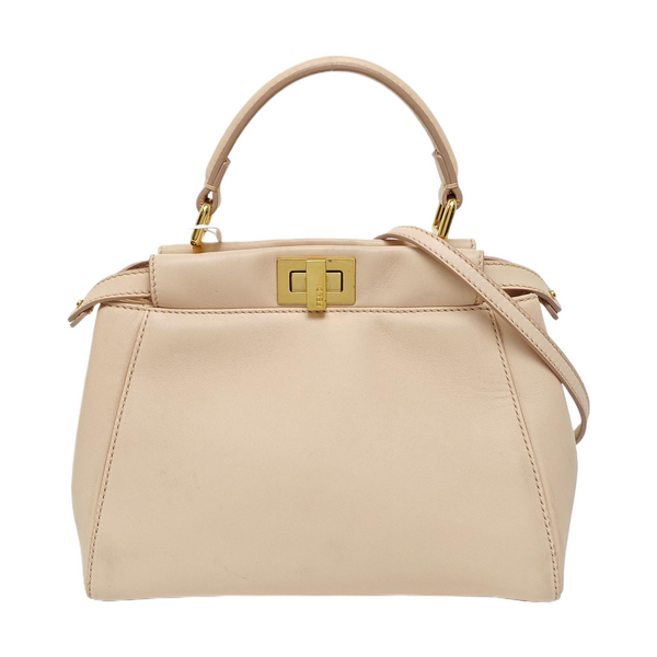 Peekaboo Mini Lambskin Beige