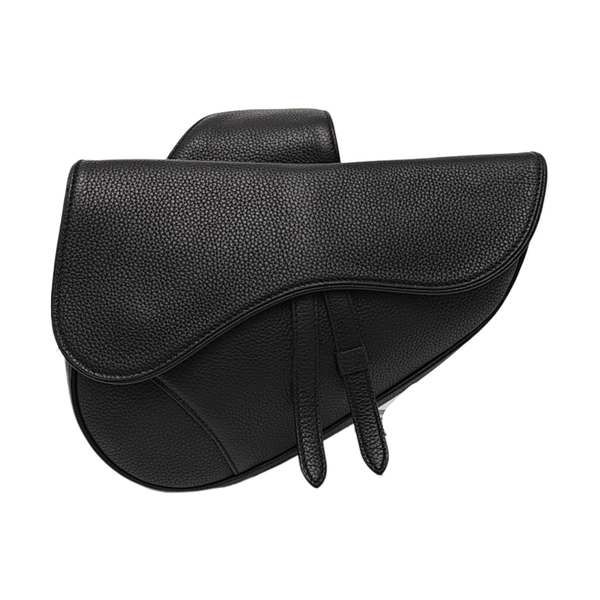 Saddle Medium Calfskin Black