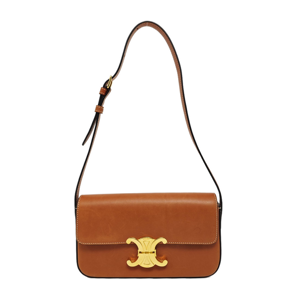 TRIOMPHE Small Calfskin Brown