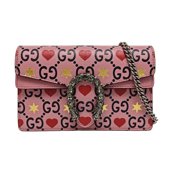 Dionysus Super Mini Monogram Calfskin Pink