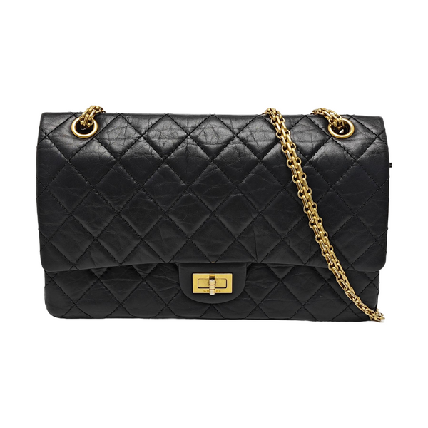 2.55 227 (jumbo) Quilted Calfskin Black