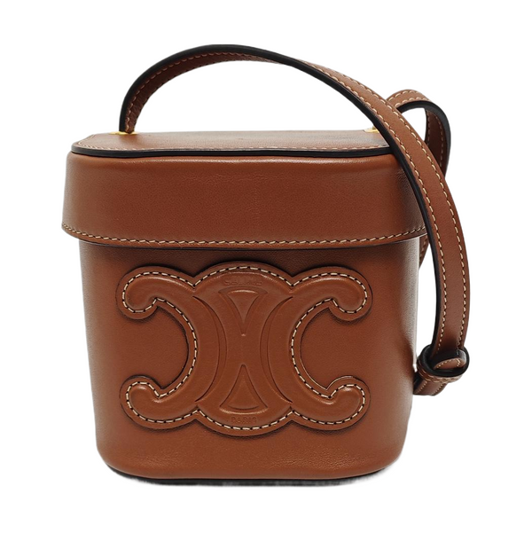 Calfskin Shoulder Bag Brown