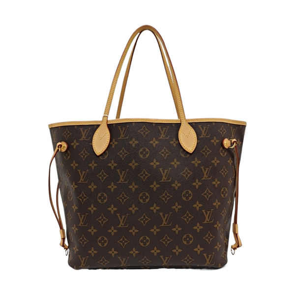 NEVERFULL MM Monogram Coated Canvas Brown