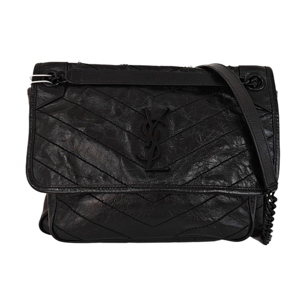 NIKI Medium Quilted Calfskin Black
