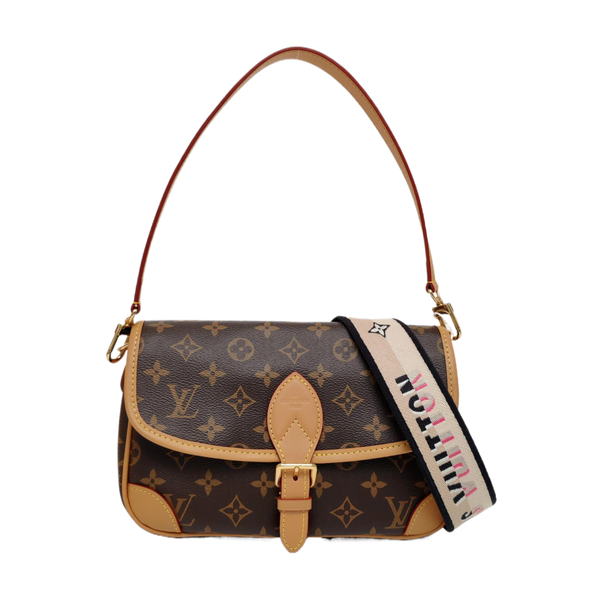 DIANE Monogram Coated Canvas Brown