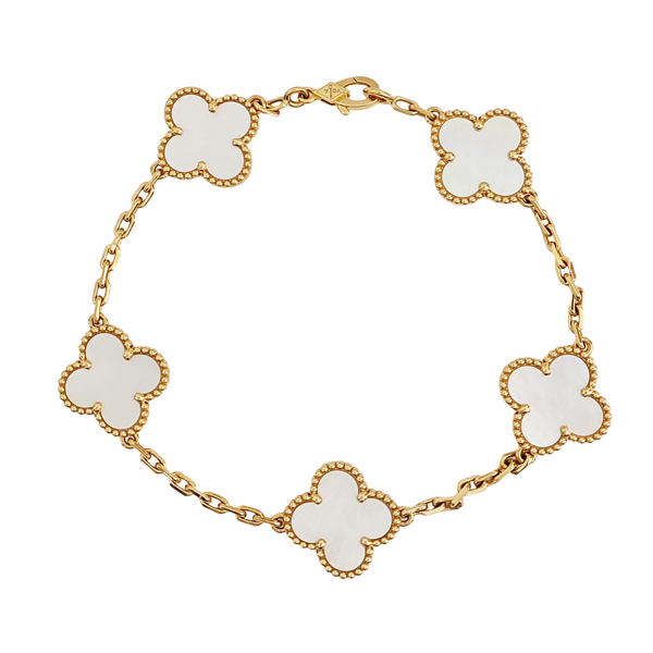 Vintage Alhambra 18k Gold Bracelet