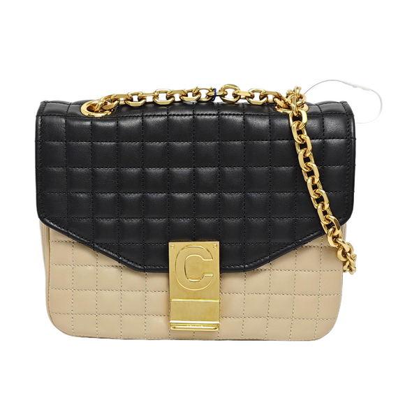 Authenticated pre-owned C Calfskin Beige - Shoulder Bag at Looply