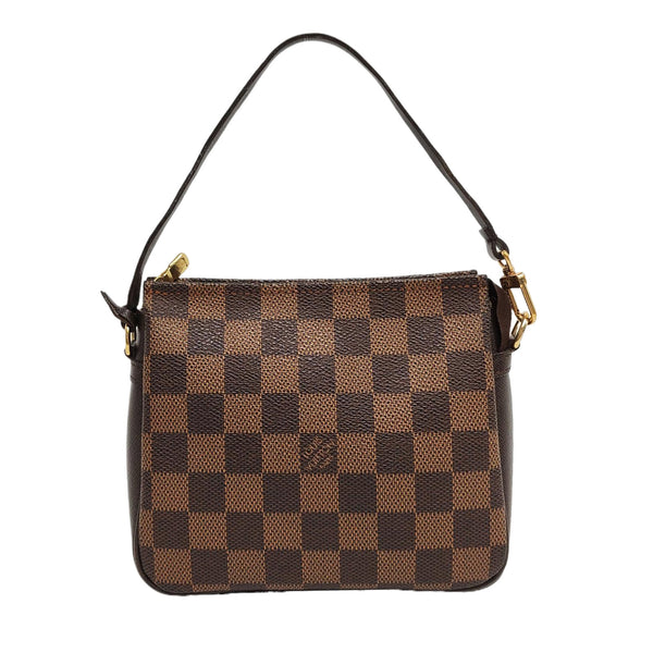 TROUSSE MAKE UP Damier Ebene Coated Canvas Brown
